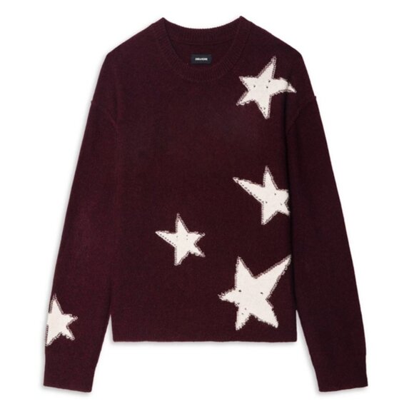 Zadig & Voltaire Markuz WS Stars Graphic Cashmere Sweater - Picture 7 of 7